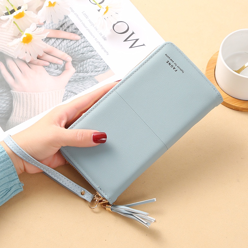 Khatin Dompet Wanita / Dompet Wanita Terbaru 2022/ Dompet Lipat Panjang / Premium Import / Women Fashion Wallet / ORI FAONE - F180