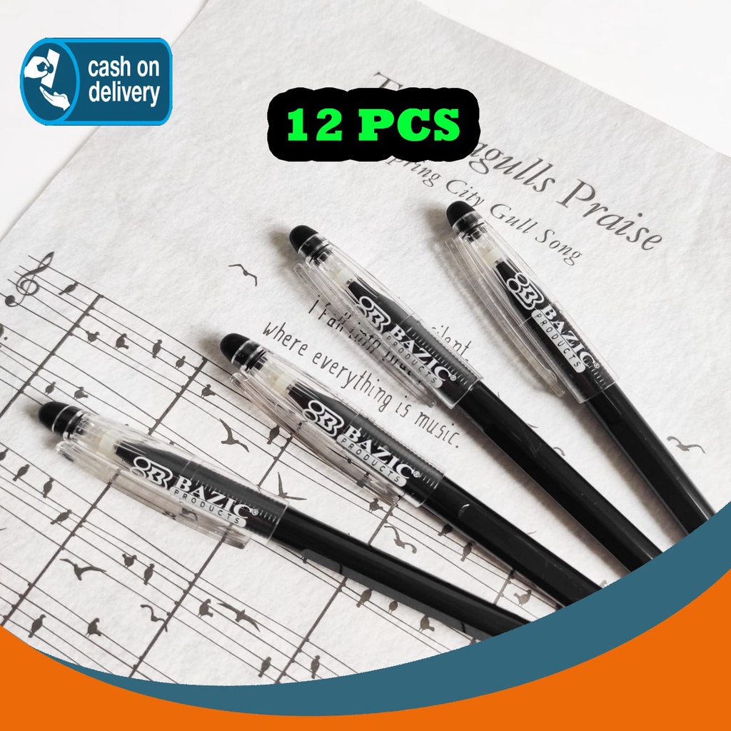 

SELUSIN PULPEN GEL ERASABLE STICK PEN BAZIC ISI 12 PCS BISA DIHAPUS ALAT TULIS BOLPOIN UNIK IMUT MURAH PEN GEL KARAKTER LUCU MURAH PENA