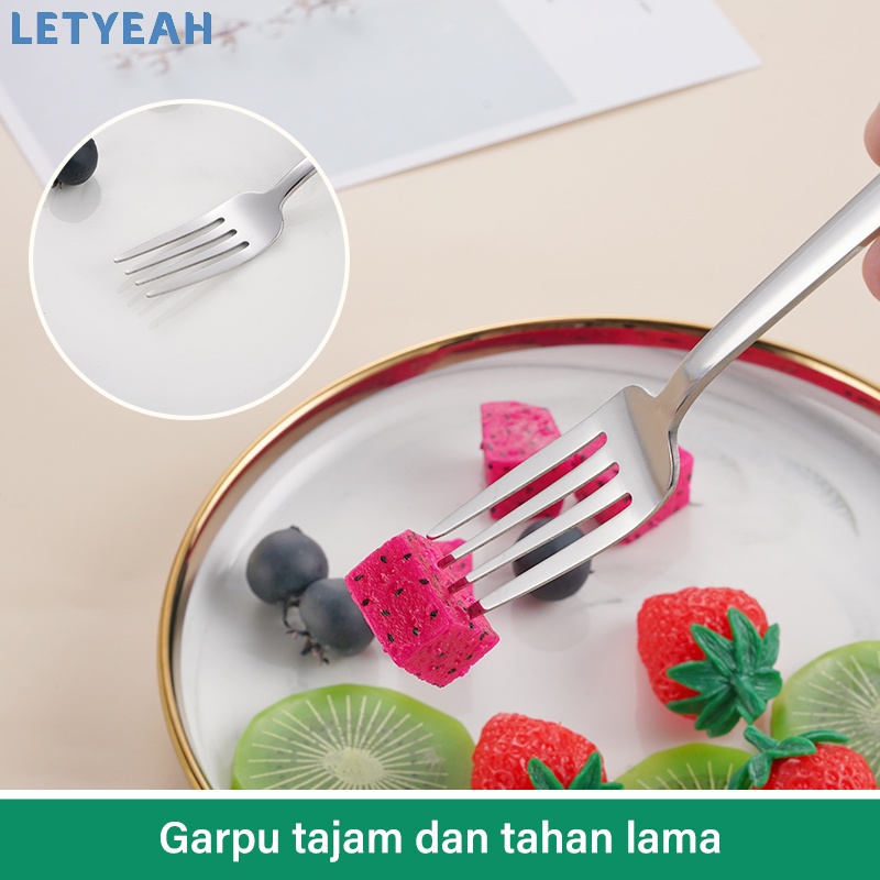 letyeah Cutlery set stainless /sumpit sendok garpu set dengan kotak /alat makan set travel portable