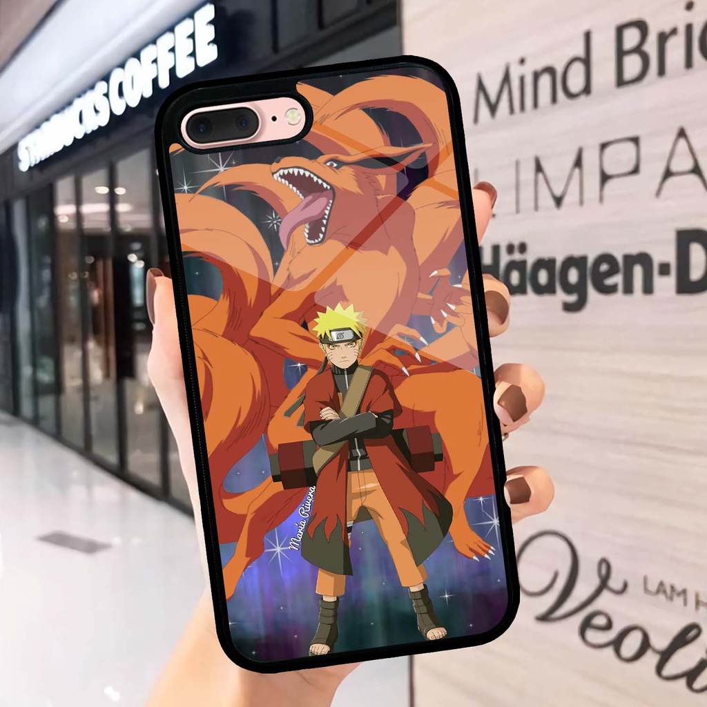 Case Kilau Iphone | 7 Plus | 8 Plus | Casing Hp Glossy | Motif Anime NRT