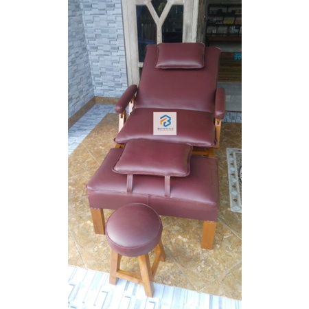 Bed Massage Spa Dipan Pijat dengan Stool Terapis
