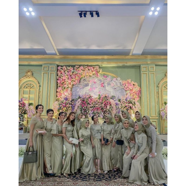 Paket Bridesmaid Gratis Paperbag Seragam Murah Lengkap Kain