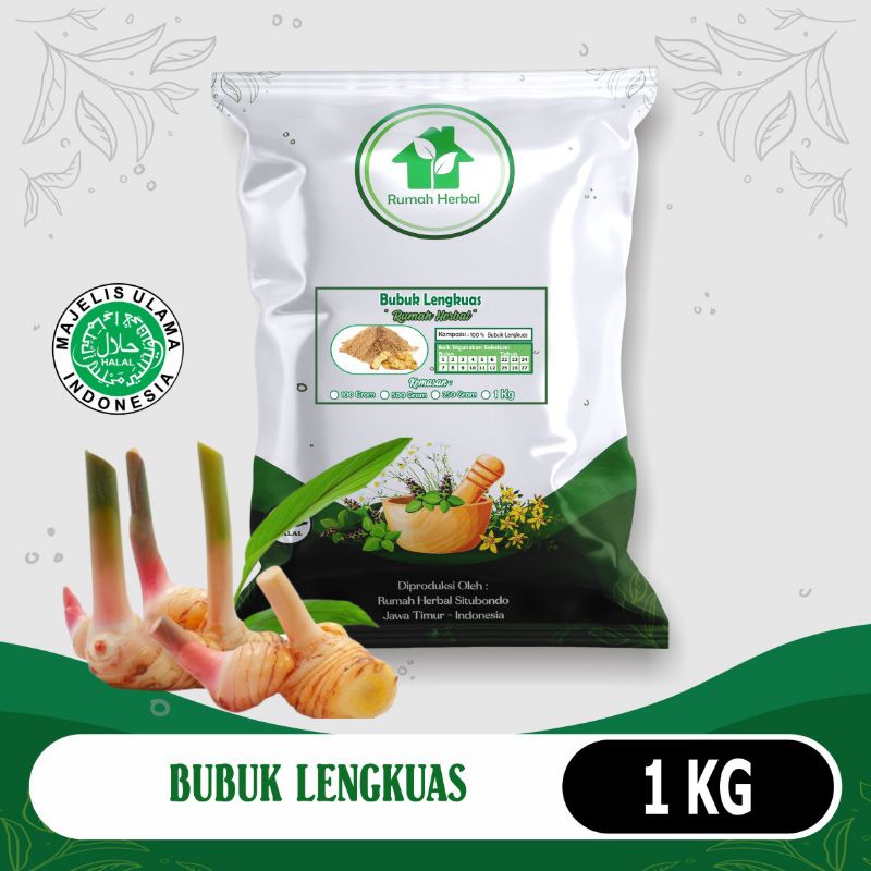 

Bubuk lengkuas murni kemasan 1kg