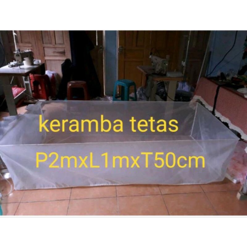 AP Jaring Keramba Ikan Kecil Jaring Kain Halus Keramba Tetas Ikan dan Kutu Air Kutir 1x1x50 2x1x50