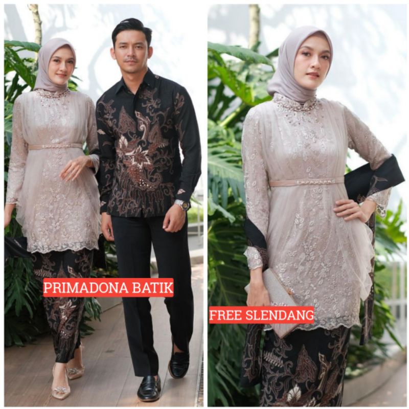 Couple Kebaya Modern Baju Wisuda Tunangan Lamaran Terbaru Baju Batik Brokat Couple madinah