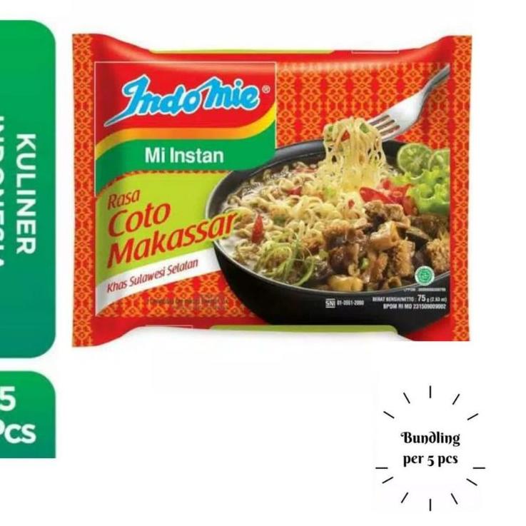 

T77✼ Indomie Coto Makassar (5 Pcs) Kirim Langsung