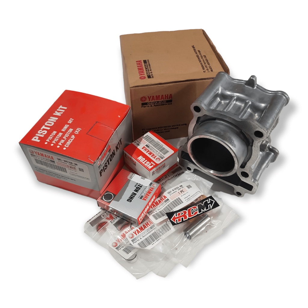 SILINDER CYLINDER CILINDER BORENG BORING BLOK BLOCK SET PISTON SEKER SEHER KIT MESIN COMP JUP JUPITER MX NEW MX LAMA ORIGINAL YAMAHA YGP ASLI