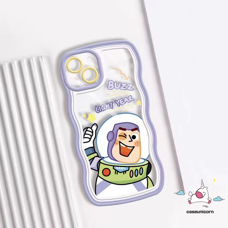 Oppo A17 A95 A15 A16 A77s A78 A12 A57 A55 A17K A3s A16K A96 A1K A77s A77 A5s A53 A9 A5 A54 A74 A76 A15s A7 F9 A16E A16s A52 Reno 8T 7Z 8Z 6 Toy Story Kartun Lembut Bergelombang Casing Edge