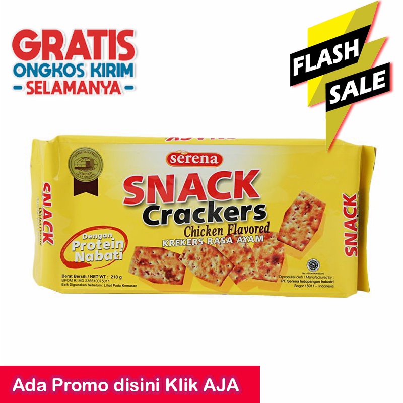 

Serena Snack Crackers Rasa Ayam 210 gr biskuit serena biscuit