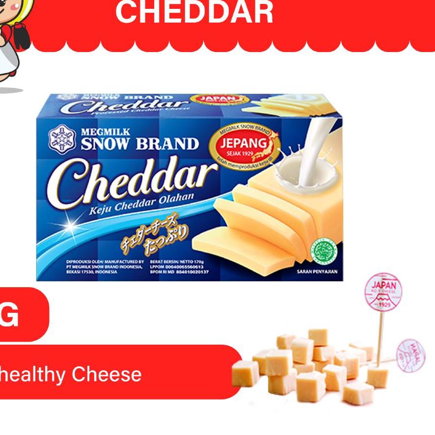 

SALE✅SNOW BRAND Cheddar 170 gr|KD3