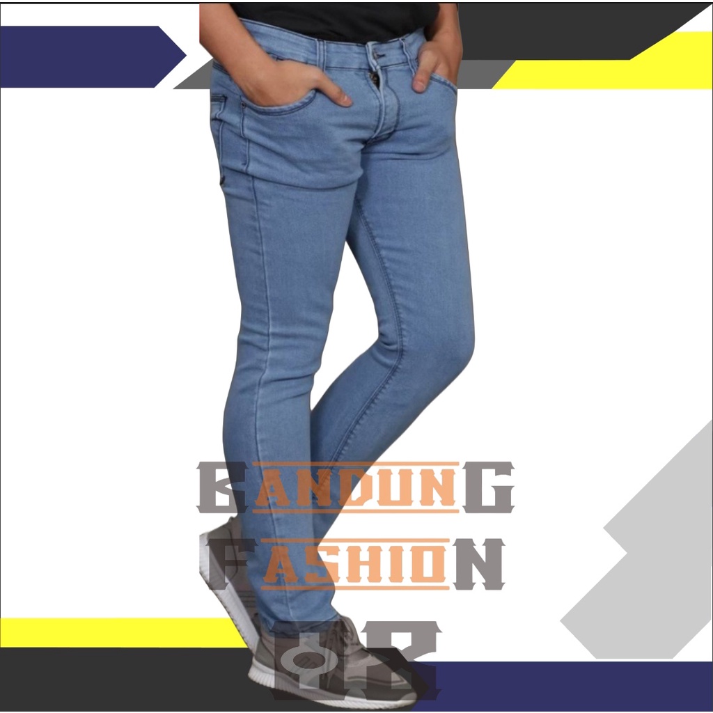 Celana Jeans Telor Asin Jins Slimfit Bioblitz Panjang Pria Keren Original Fifteen Denim Distro Bandu