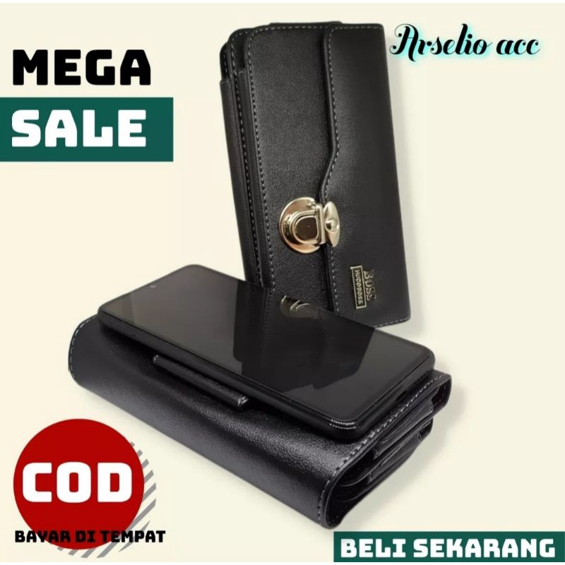 DOMPET HP PINGGANG 1 SLOT DAN 2 SLOT 6,5IN,SARUNG HP HORIZONTAL/MODE TIDUR,DOMPET HP PRIA