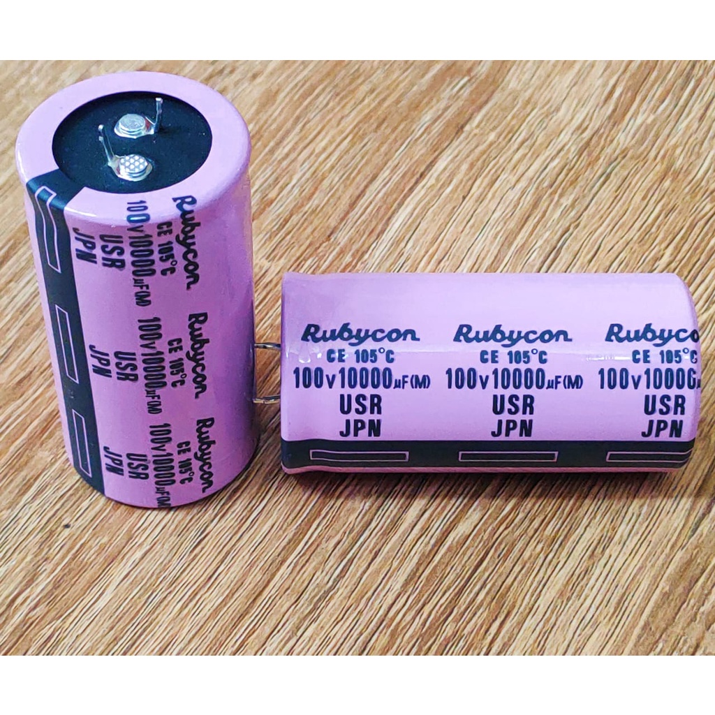Elco Rubycon 100v 10000uf black pink USR JPN