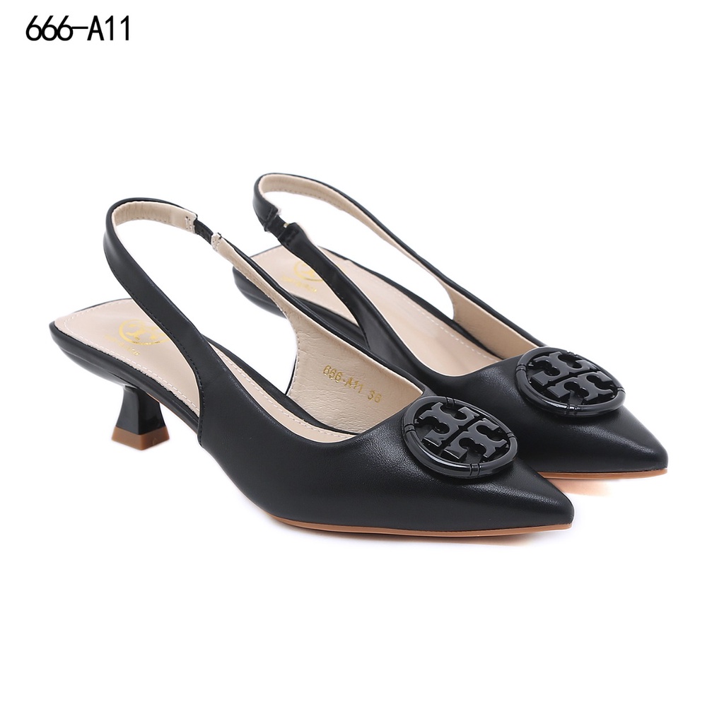 TB Leather Slingback Heel 666-A11