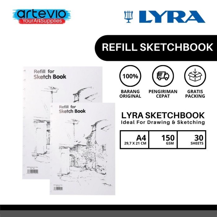 

Hemat Refill Buku Sketsa Lyra / Refill Lyra Sketch Book A4 30 Sheets Terbatas
