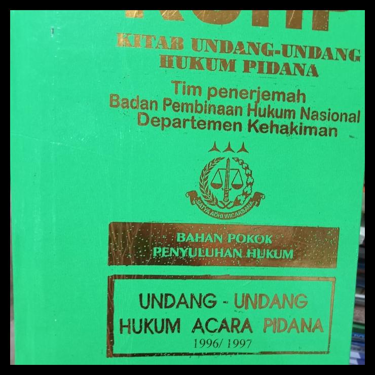 

DISKON TERBATAS !!! BUKU KUHP DAN KUHAP BY BPHN TERLARIS