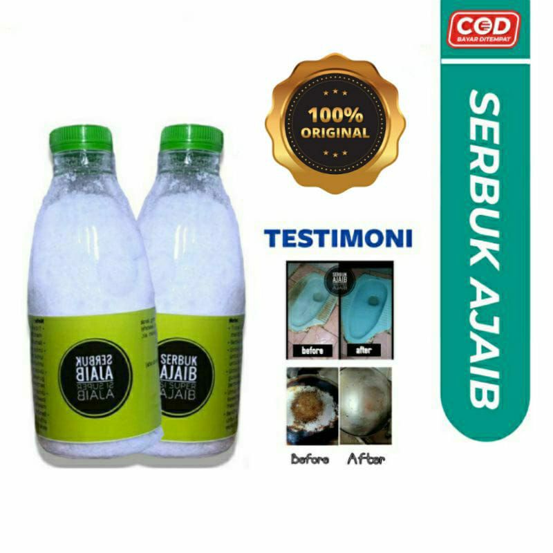 Original Serbuk ajaib pembersih kamar mandi~viral serbuk ajaib