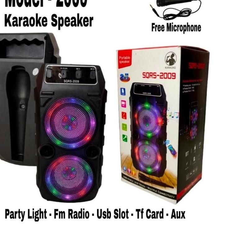 Top banget--SQ 2009 speaker bluetooth + mic karaoke SQ 2009 speaker bluetooth