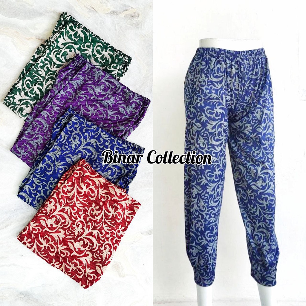 KR 05- Celana panjang wanita legging leging aladin koran fit XL 3L Jumbo motif / dalaman wanita joger strit panjang