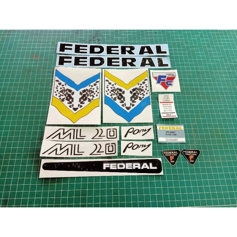 stiker sepeda federal pony