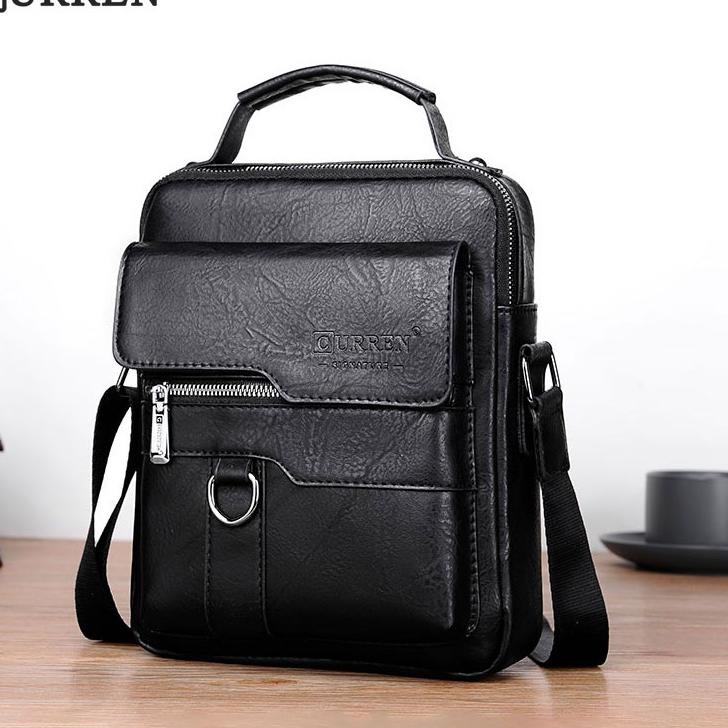 Booming CURREN 8642 Tas Selempang Pria Kulit Messenger Anti Air CURRENOS