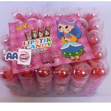 

FLASH SALE PERMEN KERAS LIPSTIK CANDY QEQE ISI 30PC grosir