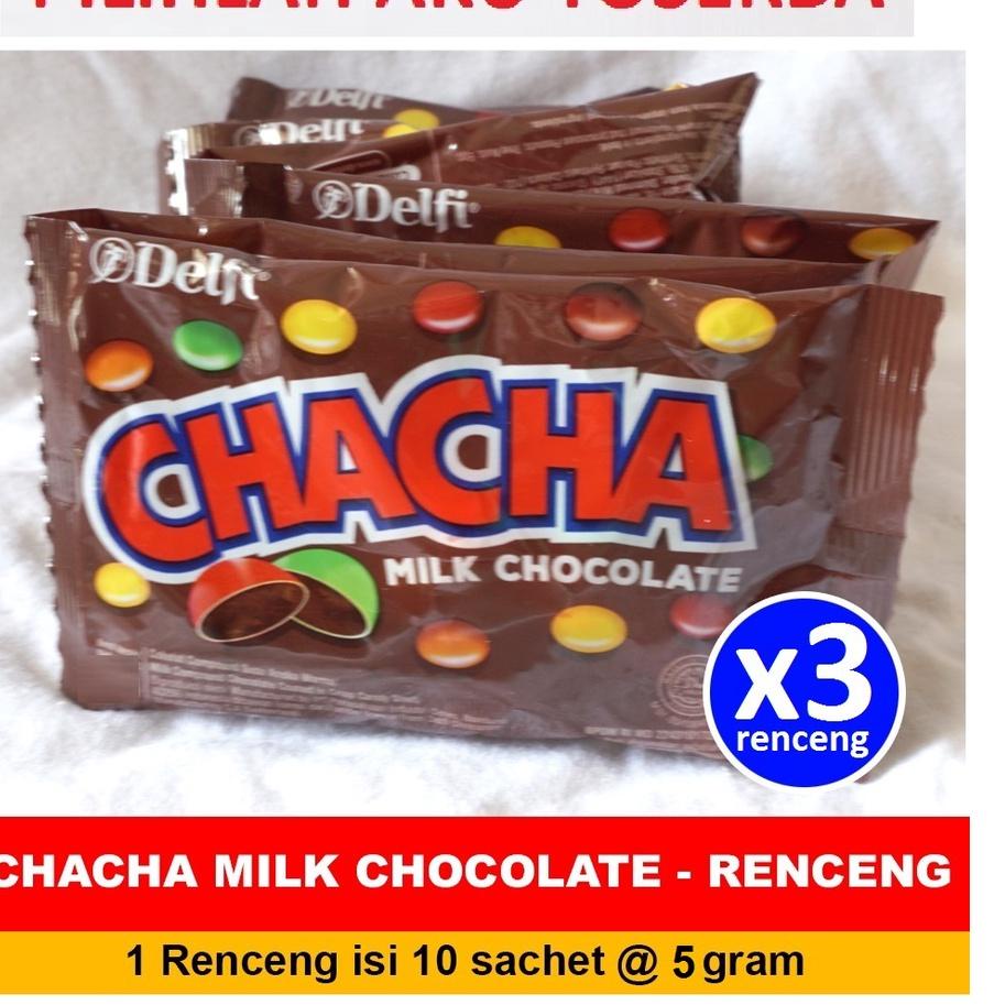 

Original CHACHA Milk Chocolate 7 gr menjadi 5 gr kemasan Renceng - (HARGA 3 RENCENG) !!!