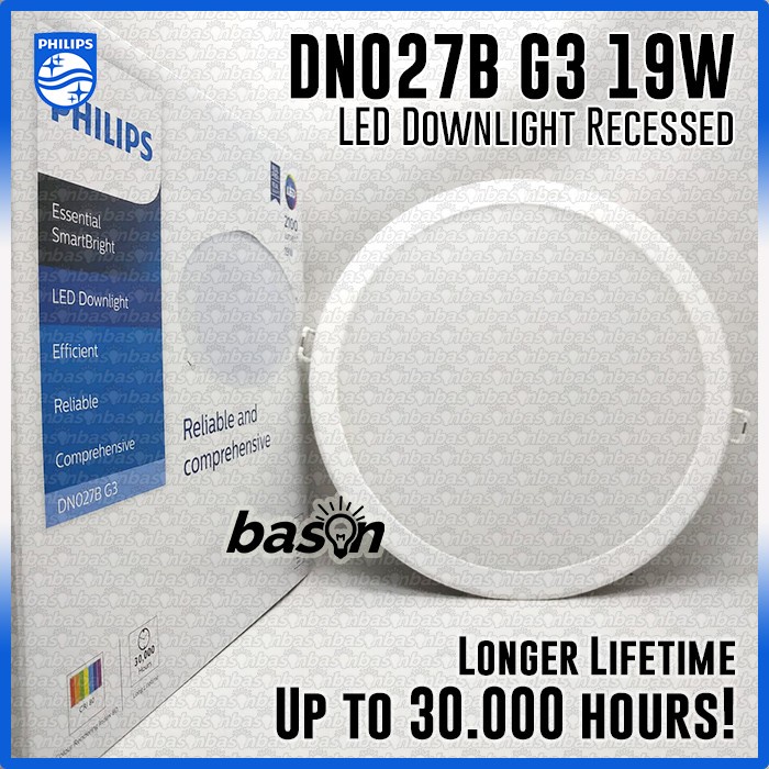 PHILIPS DN027B G3 19W LED20 D200 - LED Downlight Recessed Long Life