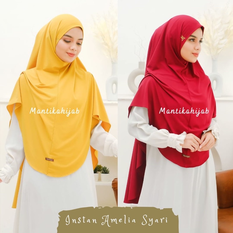 INSTAN AMELIA ORI MANTIKAHIJAB BERGO SYARI BERGO JERSEY BERGO NAZWA PADI WAHYU BY SHAFIRA HIJAB INSTAN NON PET