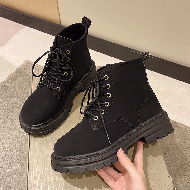 ✅PINKEY P077 Sepatu Sneakers Boots Wanita Boot Shoes Import