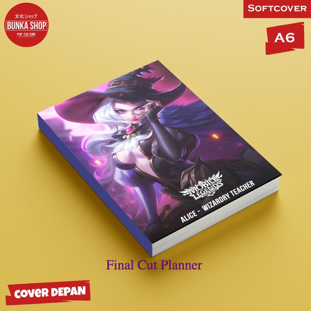 

Pocket Note Mobile Legends Alice Wizardly teacher Softcover A6 Buku Tulis Catatan Notes Agenda Planner Jurnal