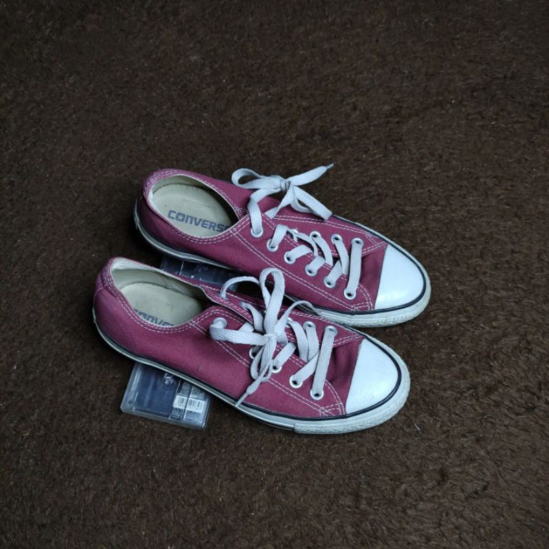 sepatu pria converse CT Low maroon seken second original