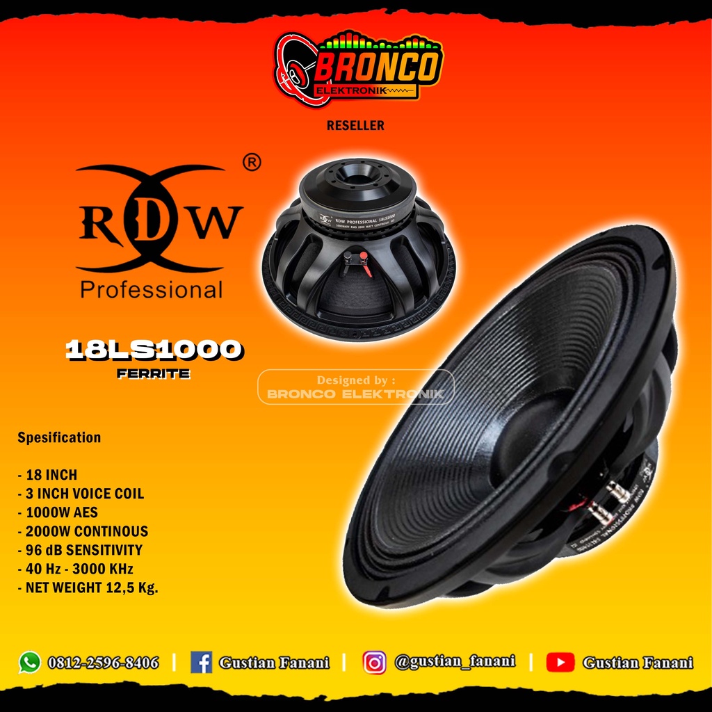 SPEAKER RDW 18LS1000