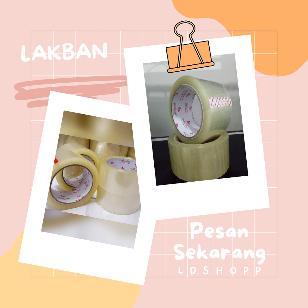 LDS Lakban Bening 45 MM x 90 Yard Authority Murah