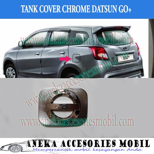 [READY] Garnish Tutup Bensin Mobil Datsun Go Panca Chrome Sporty / Perlengkapan Variasi Mobil Murah 