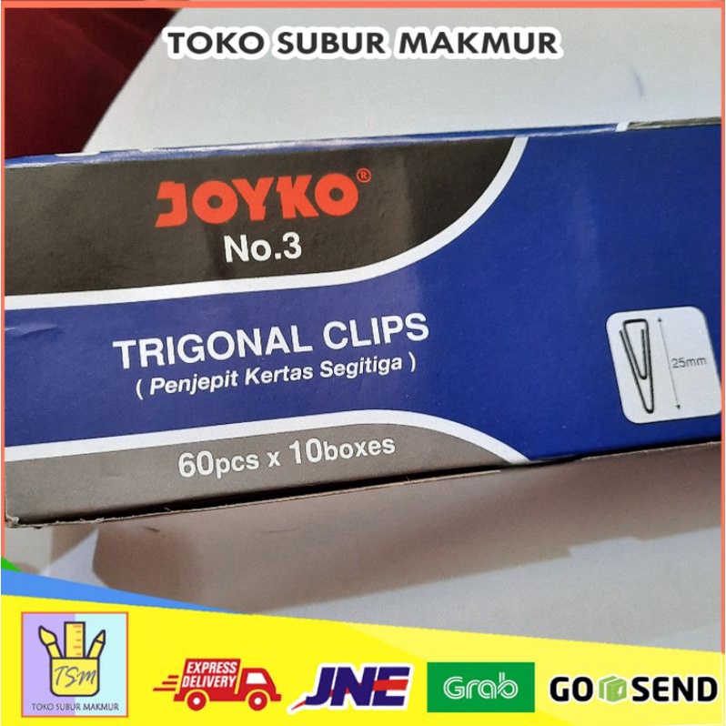 Jual Kotak Kecil Trigonal Paper Clips No Joyko Rosary Shopee Indonesia