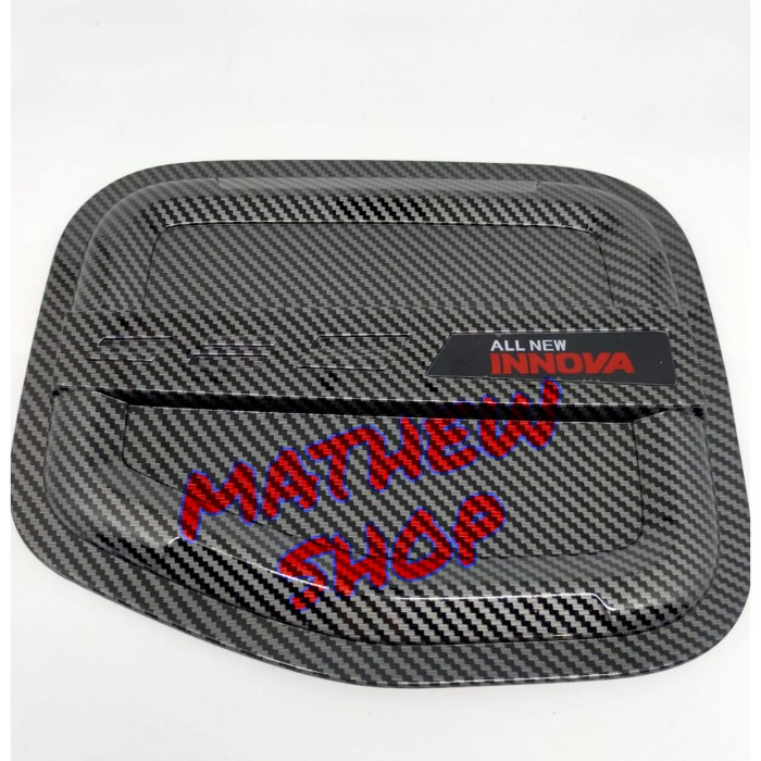 [BISA COD] Tank Cover Innova Reborn 2016 2017 2018Up Carbon / Tutup Bensin Innova / Perlengkapan Var
