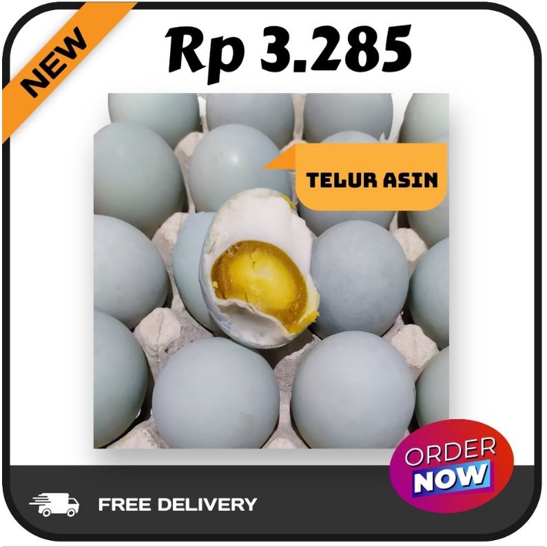 

Telur Bebek Asin Matang / Sudah Masak - Produk Lokal - Gratis Ongkir -