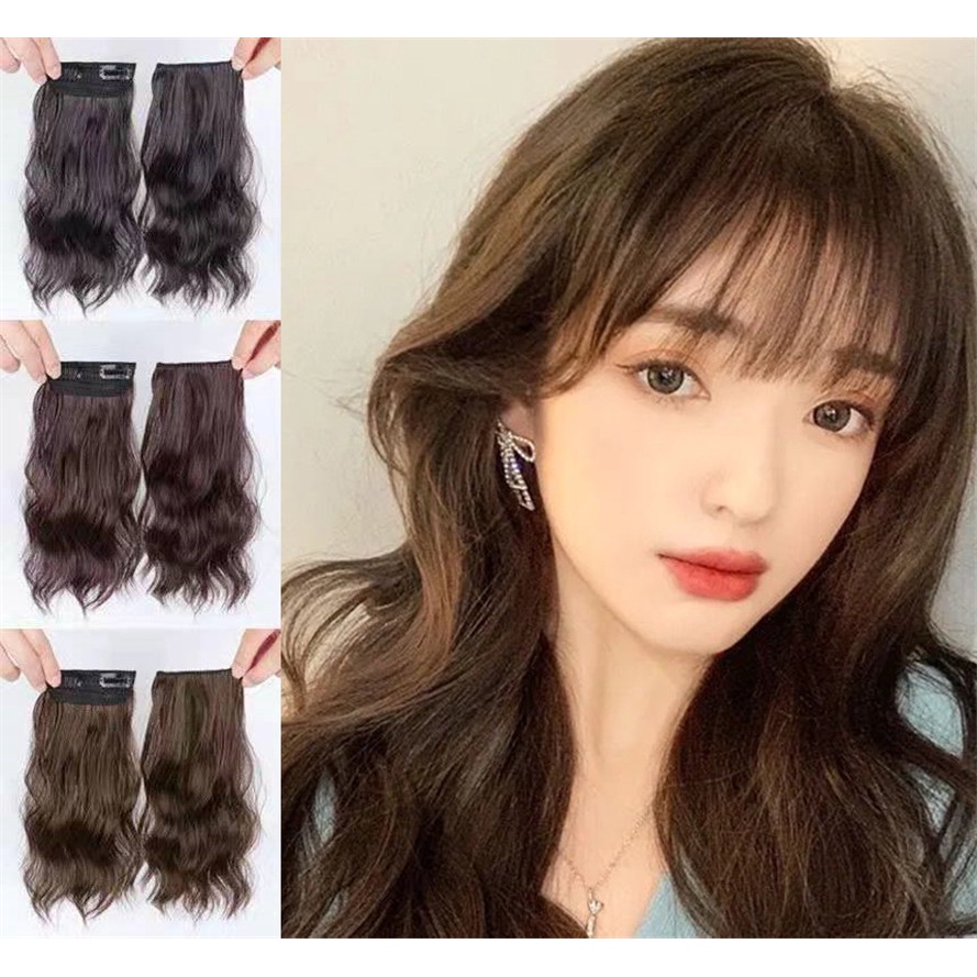 1pc Wig Rambut Keriting Model One Piece Untuk Wanita