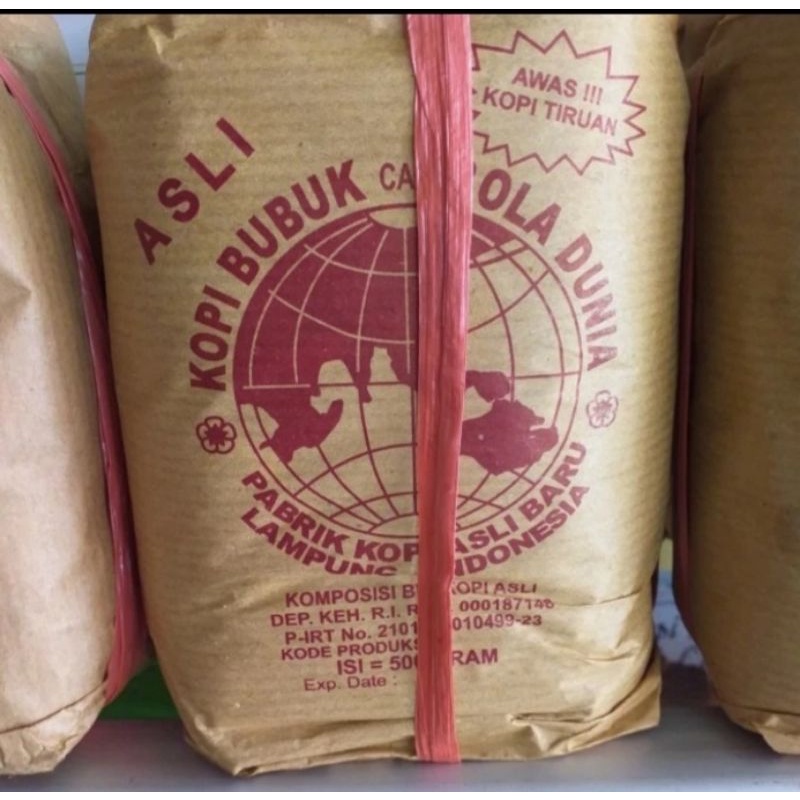 

kopi bubuk bola dunia 450gr.kopi bola dunia asli kopi 100% tanpa campuran 450gr