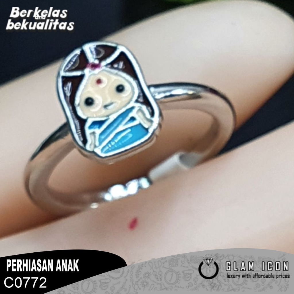 Cincin anak Karakter Putri little india  C0772 CAS