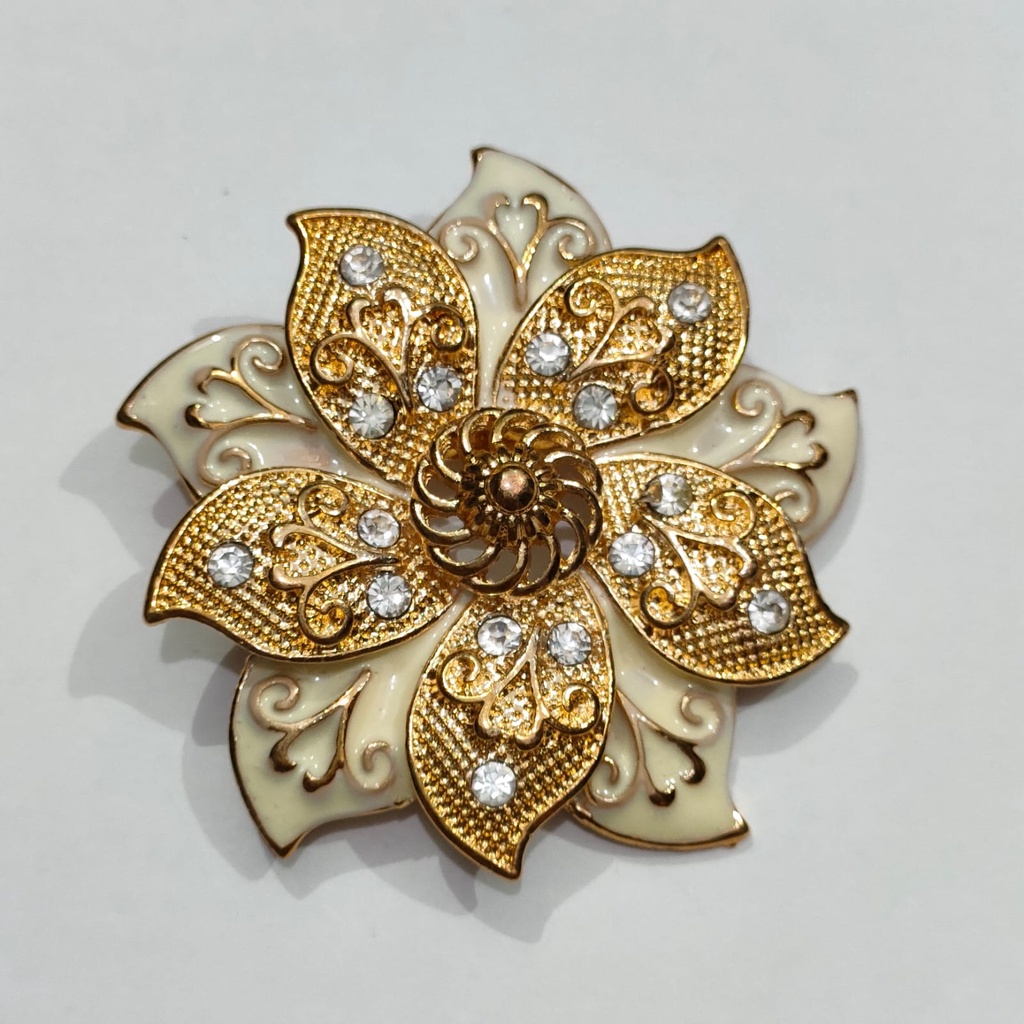 BROSS HIJAB DRESS GAMIS PENITI AKESORIS JILBAB UKURAN 5 CM