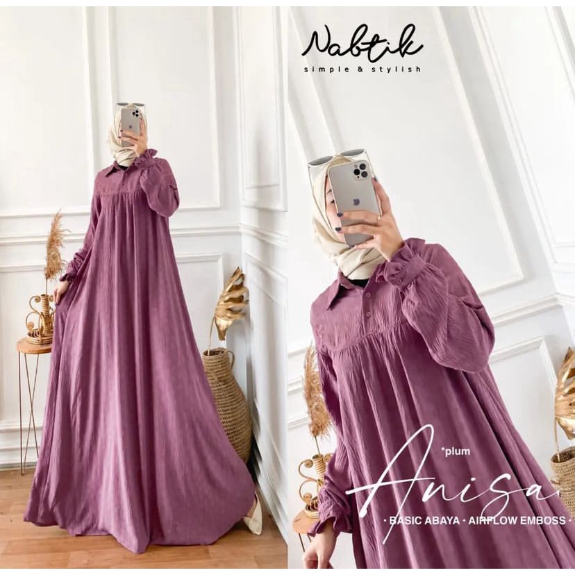 ANISA Maxy Gamis dress Crinkle Airflow POLOS LD 110