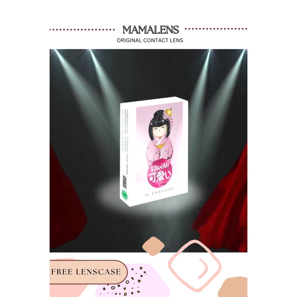 SOFTLENS X2 KAWAI NORMAL &amp; MINUS -0.50 SD -3.00 | FREE LENSCASE - MAMALENS