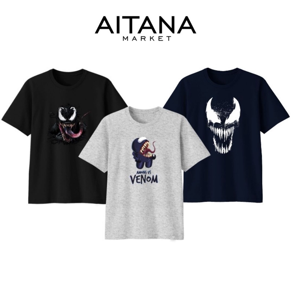 Baju Kaos Superhero VENOM Untuk Bayi, Anak, Remaja, Dewasa  Bahan Katun Combed 30s