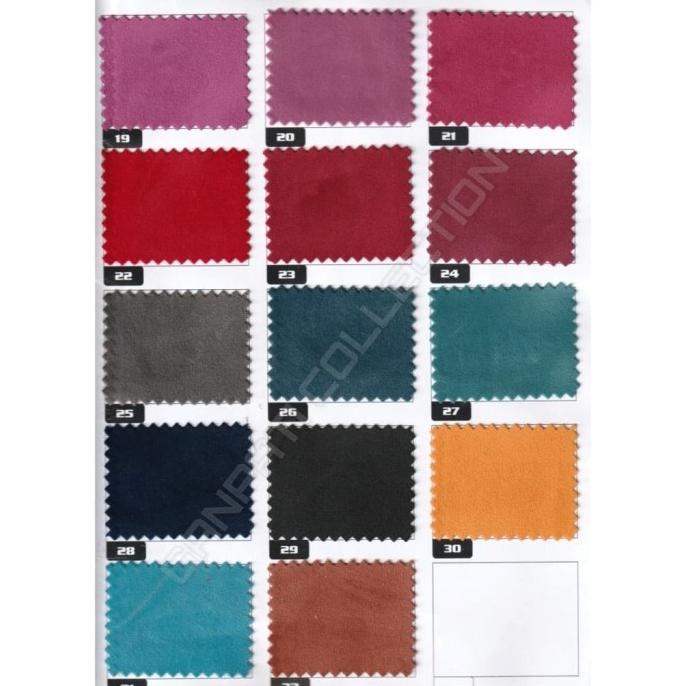 Kain Interior Beludru / Bludru / Velvet - Beautico (Sofa, Jok, Kursi)