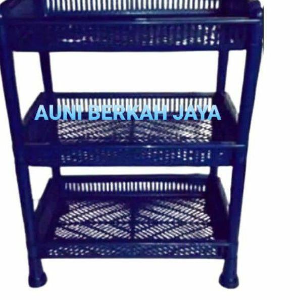 Terpercaya Rak Piring Plastik - Rak Serbaguna Susun 3 Plastik Besar Ukuran HVS A4