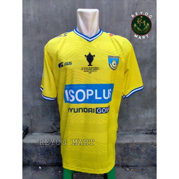 JERSEY GRESIK UNITED FC HOME 2022 / 2023 LIGA 2 KUNING PRINTING LOKAL TERBARU