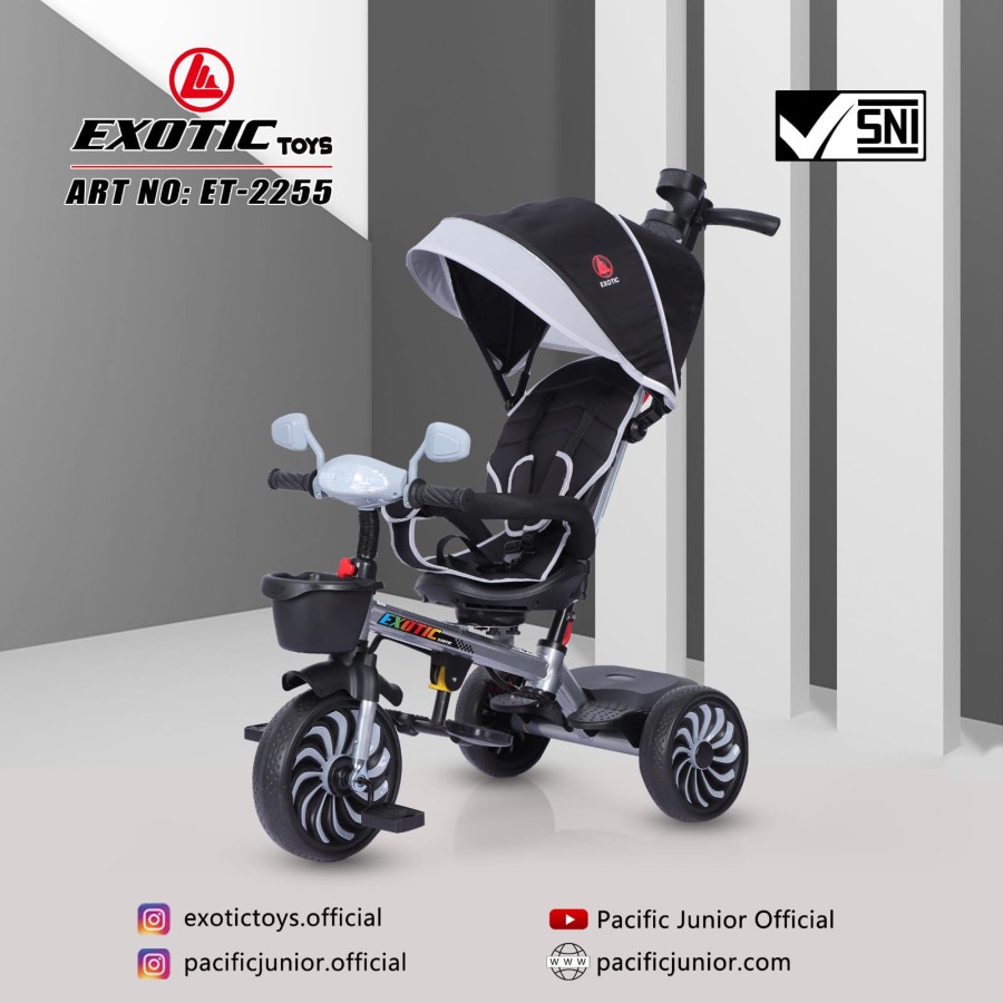 Exotic ET2255 Tricycle - Sepeda Roda Tiga Anak