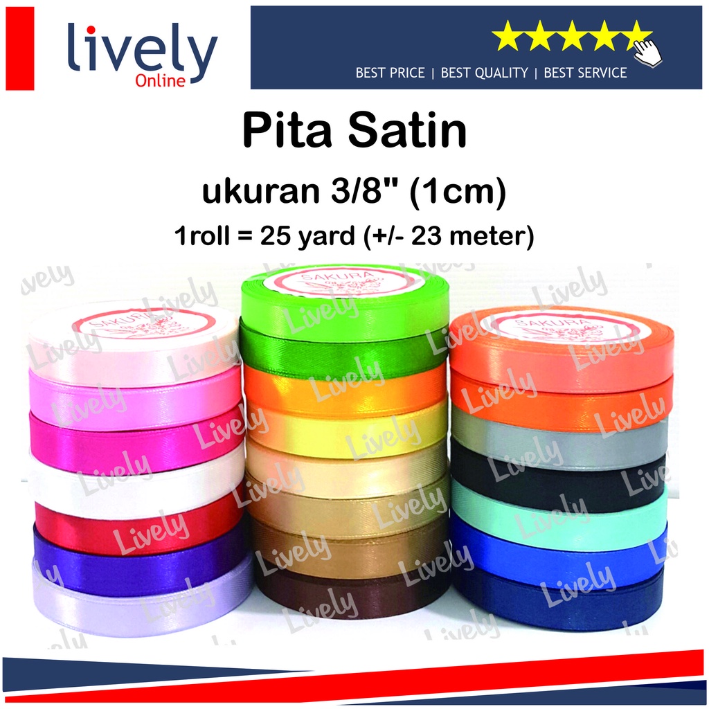 Pita Satin 3/8 inch IMPORT Taiwan